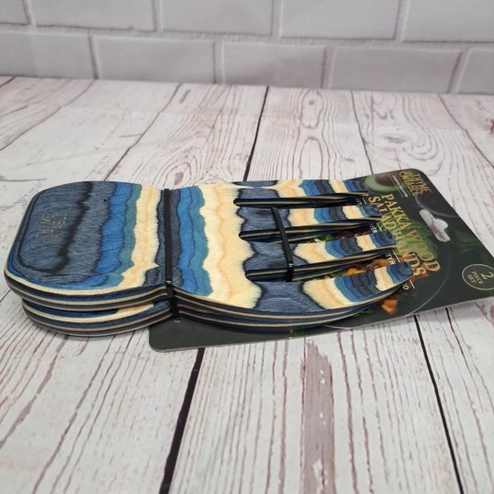 Thyme‎ & Table Pakkawood Salad Hands New